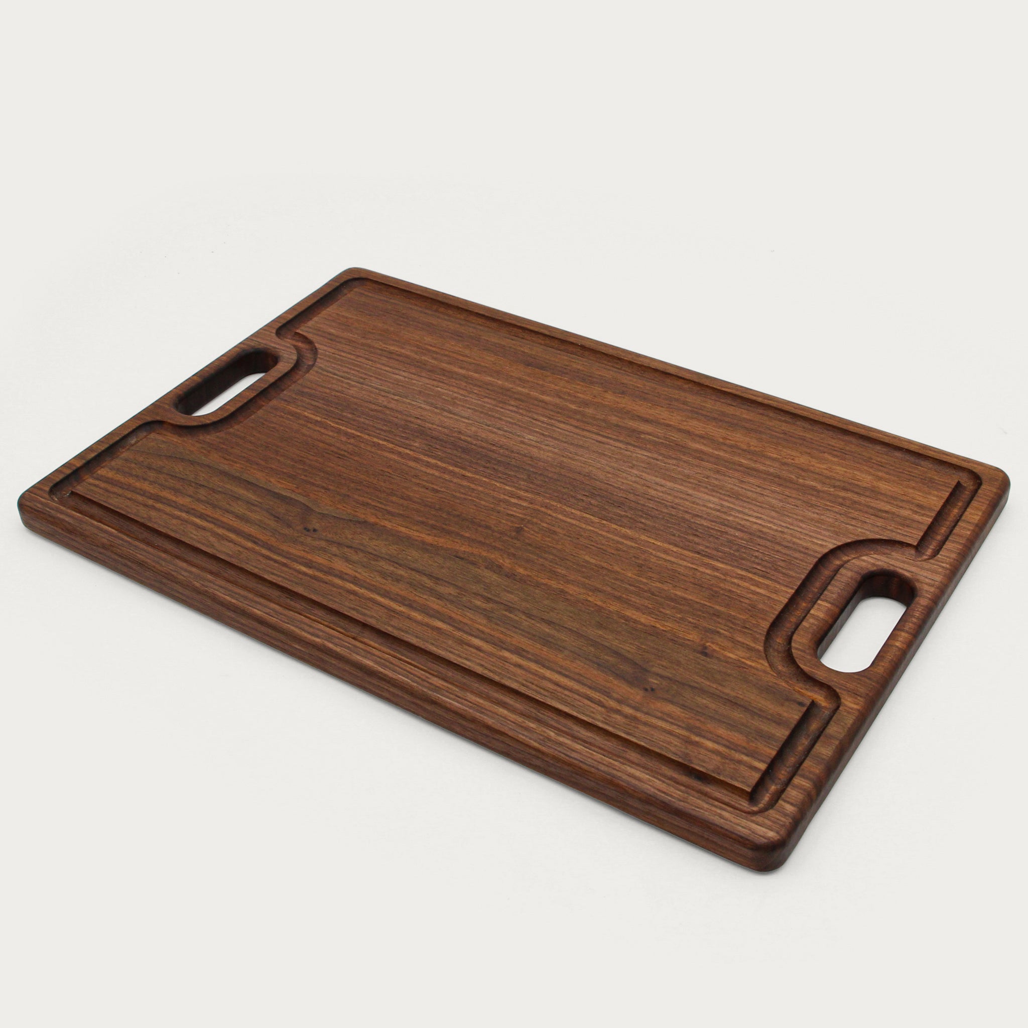 12 x 18 Cutting Board - Walnut (w/ Twisted Ball Handles)