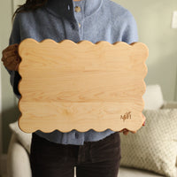 Scalloped Butcher Block Cutting Board