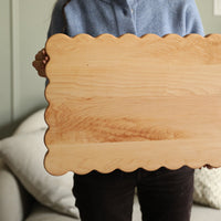 Scalloped Butcher Block Cutting Board