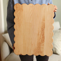Scalloped Butcher Block Cutting Board