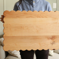 Scalloped Butcher Block Cutting Board