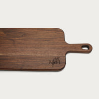 Double Sided Walnut Charcuterie Board with Bowls Set