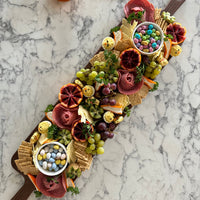 Double Sided Walnut Charcuterie Board with Bowls Set
