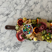 Double Sided Walnut Charcuterie Board with Bowls Set