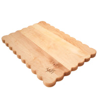 Scalloped Butcher Block Cutting Board
