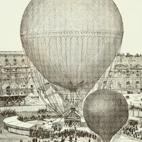 Hot Air Balloon Vintage Digital Download