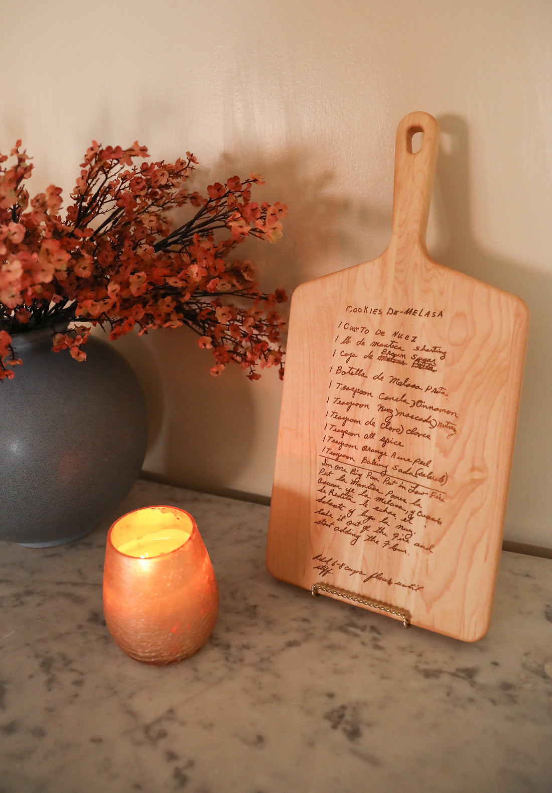 Handwritten Recipe Cutting Board - Custom Engraving