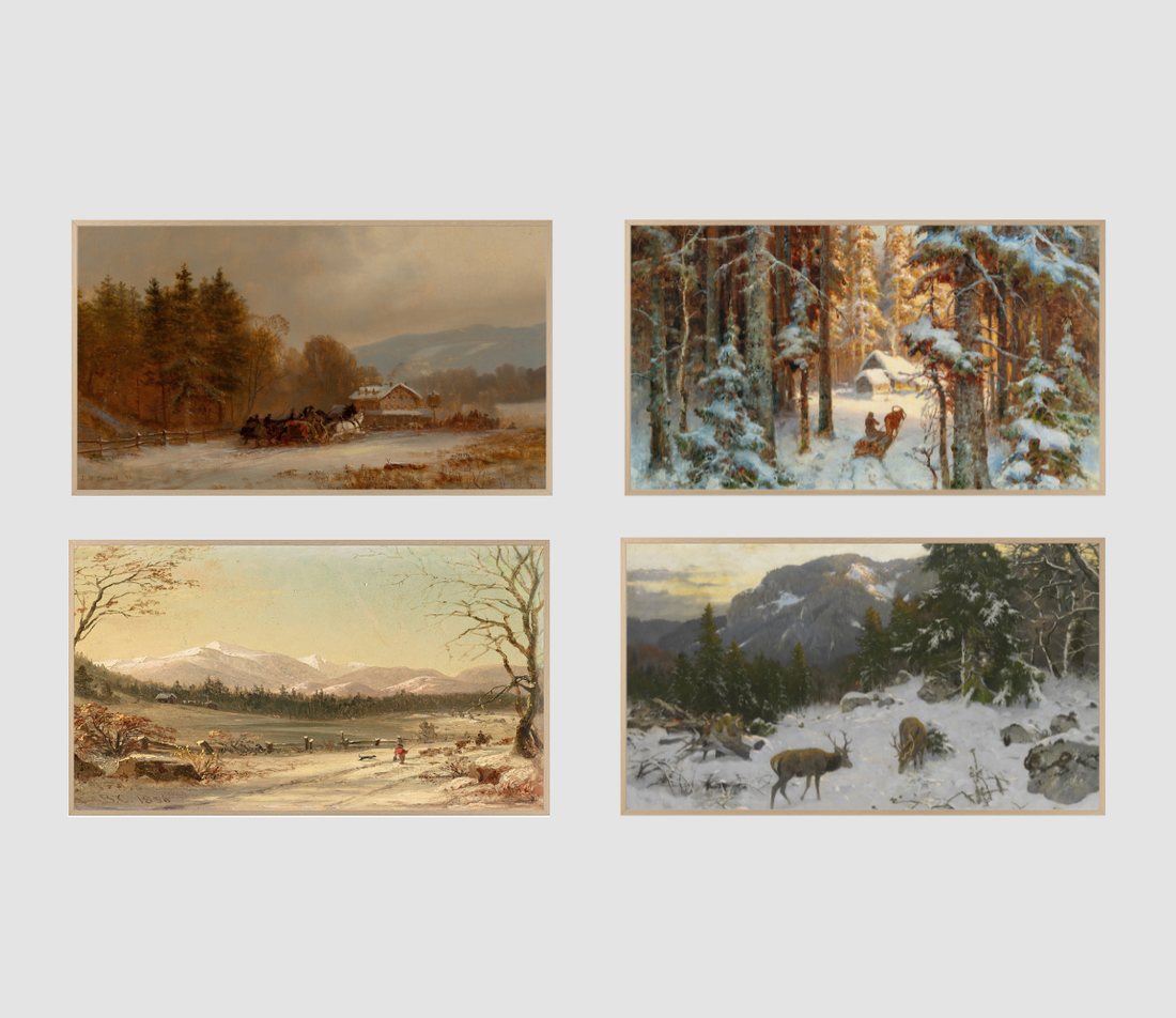 Classic Vintage Holiday Art for the Frame TV - download pack