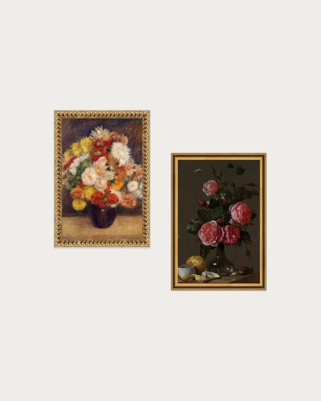 Roses and Chrysanthemums Set