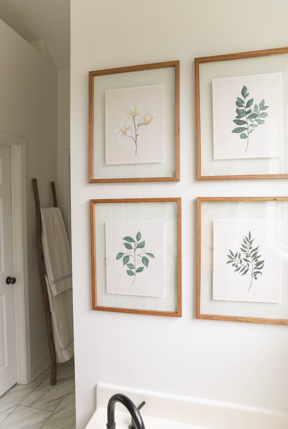 Watercolor Botanical Print Bundle - Set of 4 (Downloads Only)