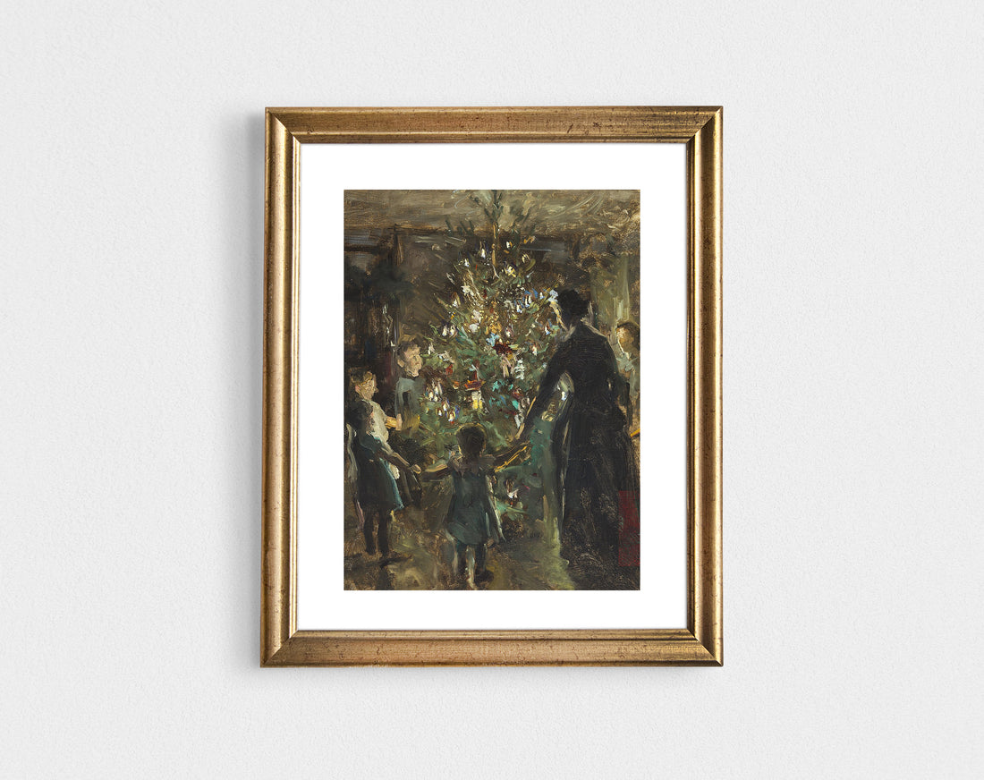 Christmas Eve Around the Tree Holiday Print-ready Download