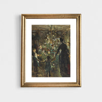 Christmas Eve Around the Tree Holiday Print-ready Download