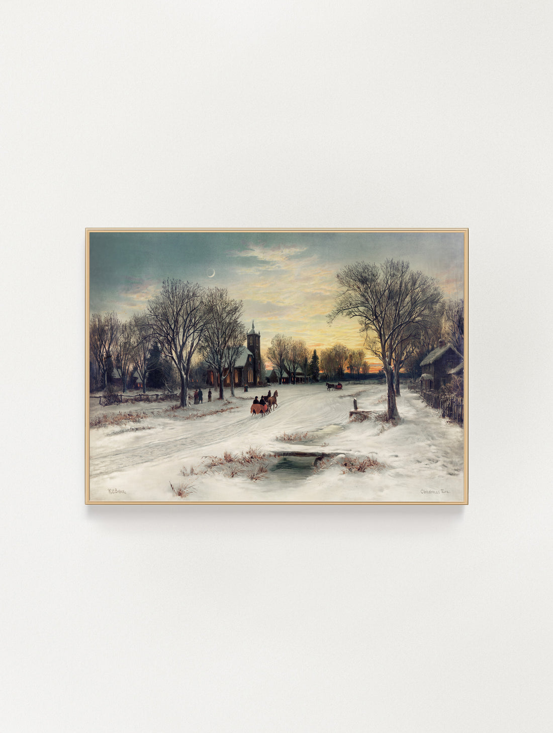 Christmas Eve - Holiday print-ready download by W.C. Bower