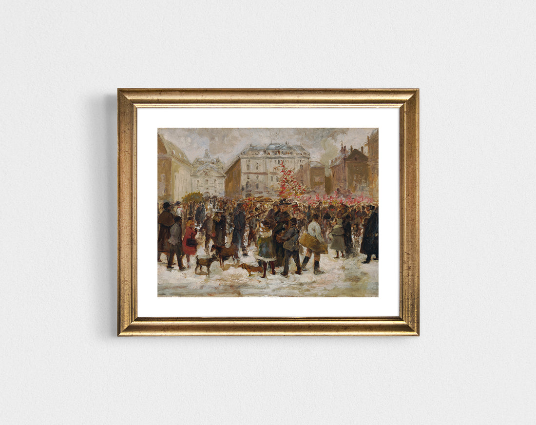 Christmas Market in Vienna - holiday print-ready download