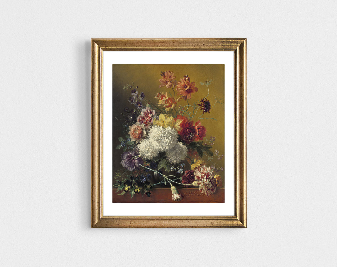 Flowers Still Life Vintage Print (Download)