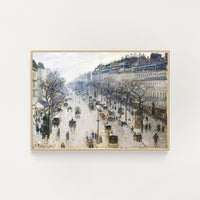 Winter Morning in Montmarte - holiday print-ready download
