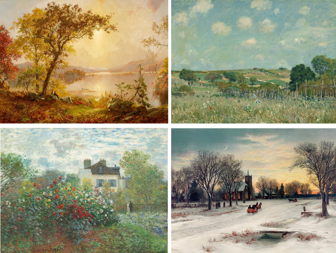 The Seasonal Art Collection - Spring, Summer, Fall, Winter - print-ready download pack