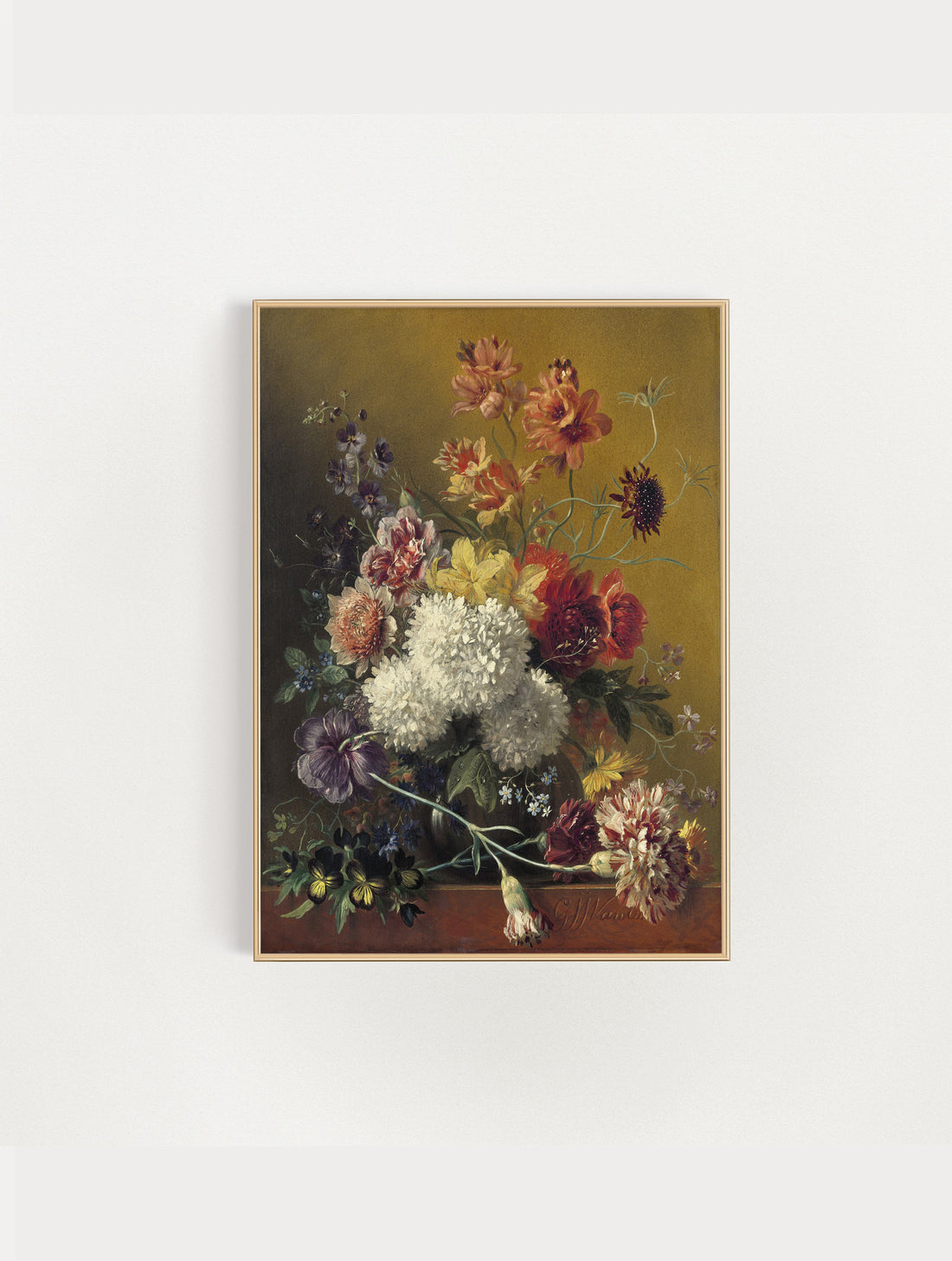 Flowers Still Life Vintage Print (Download)
