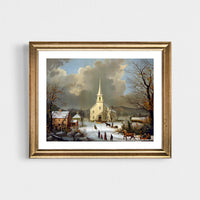 A Winter Day - holiday print-ready download