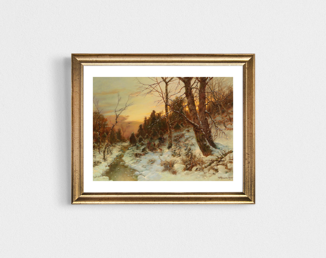 The Woodcutters - holiday print-ready download