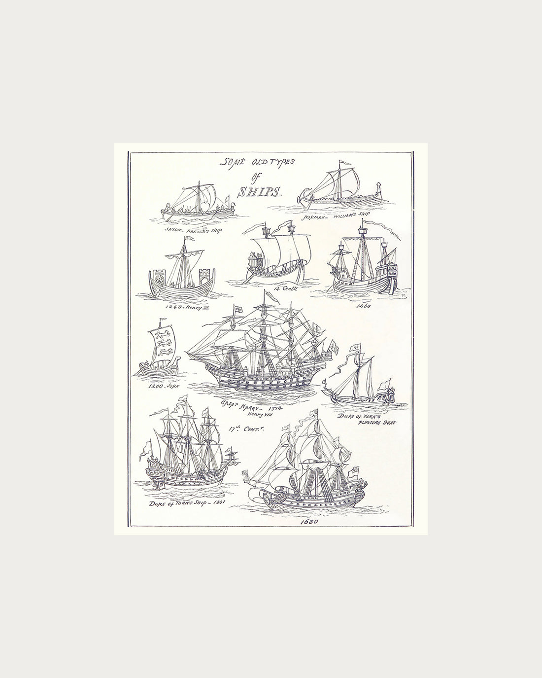 Ships and Sails Vintage Digital Download