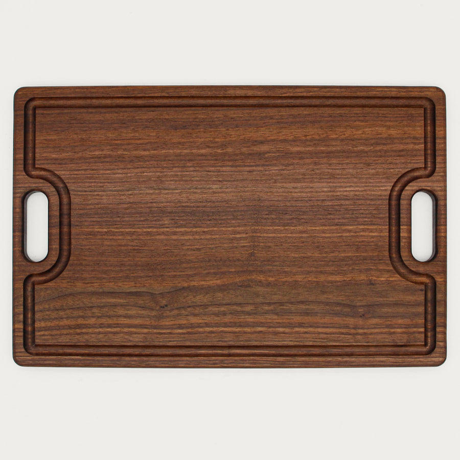 Walnut Cutting Board with Handles (Optional Engraving)