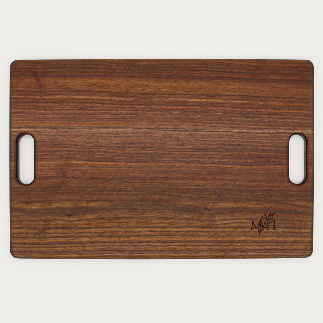 Walnut Cutting Board with Handles (Optional Engraving)