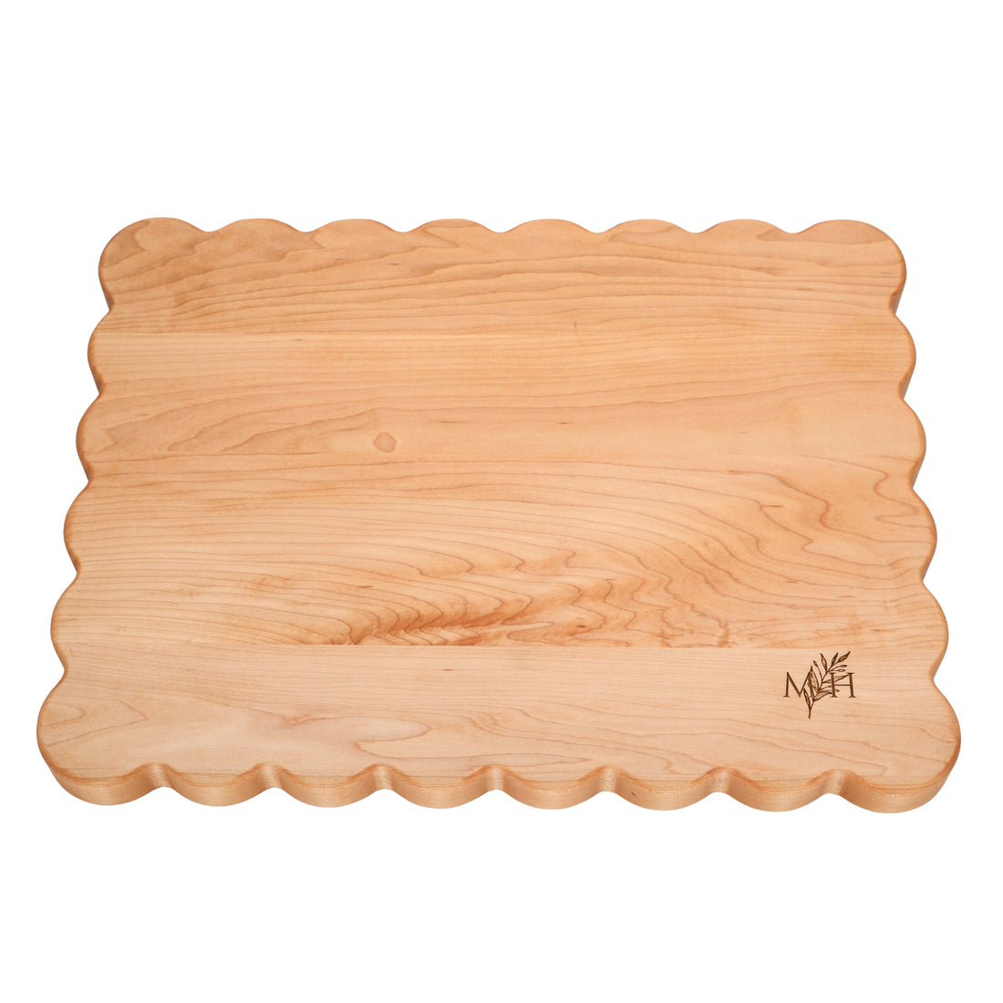 Scalloped Butcher Block Cutting Board