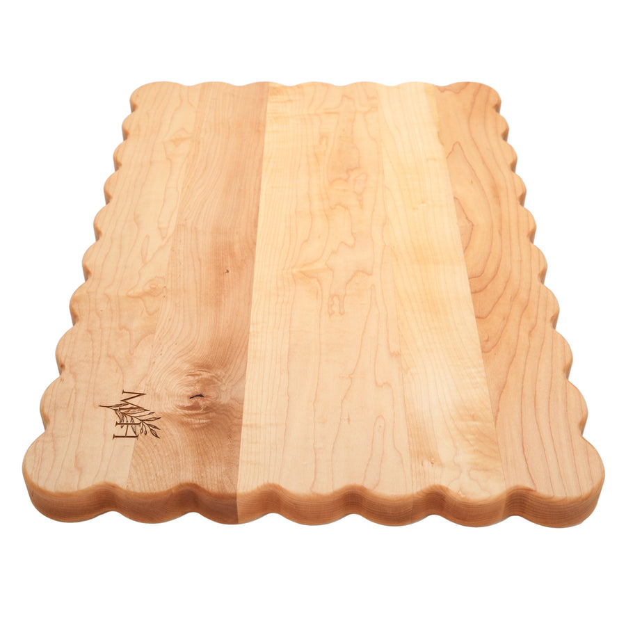 Scalloped Butcher Block Cutting Board