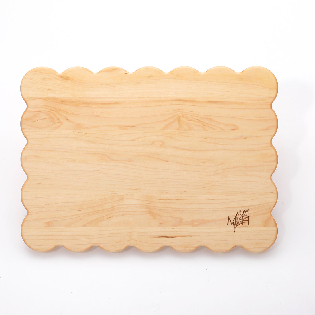Scalloped Butcher Block Cutting Board