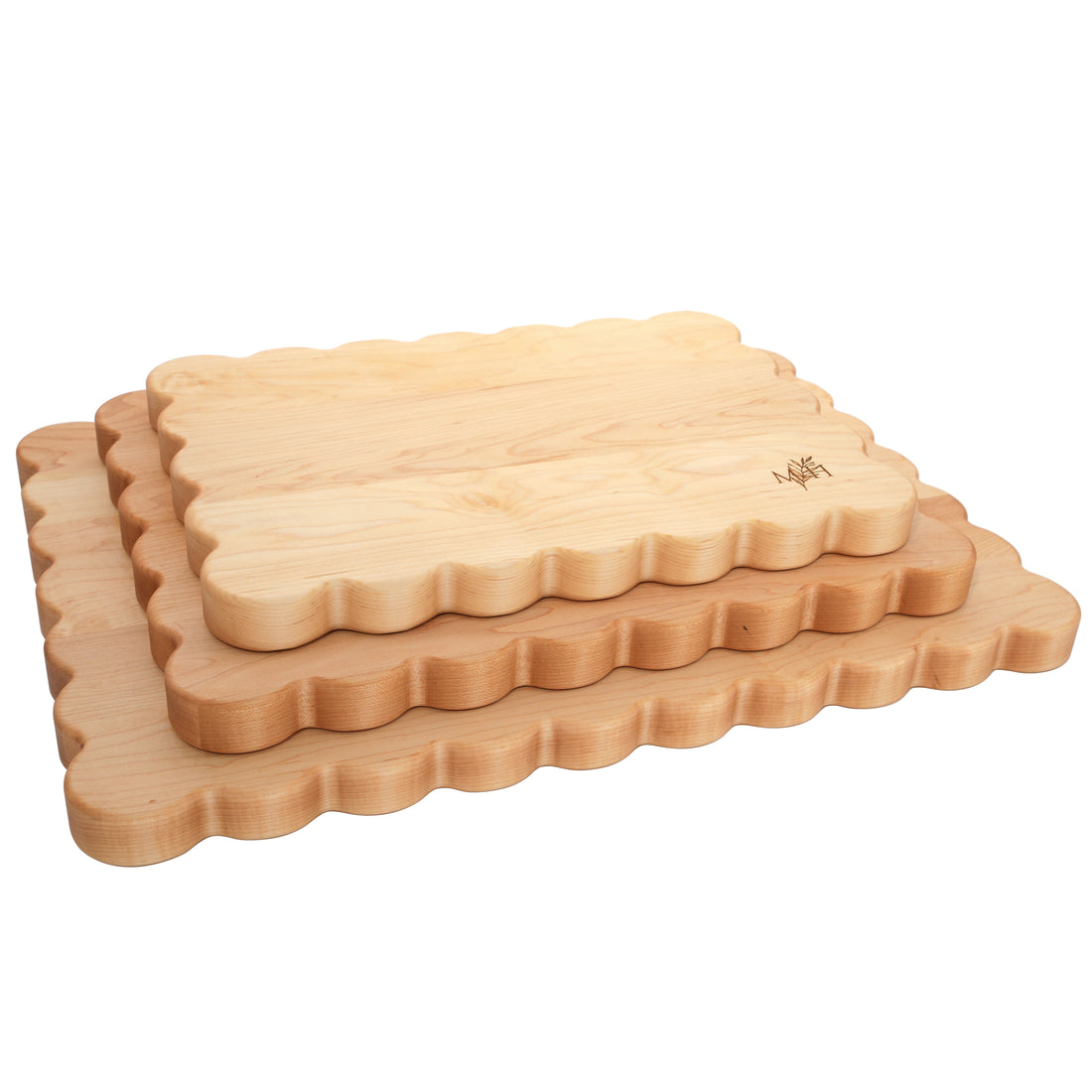 Scalloped Butcher Block Cutting Board