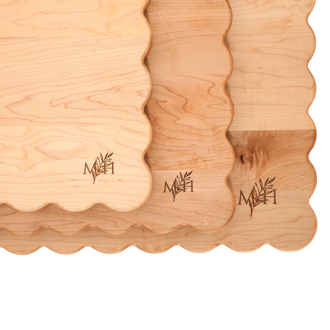 Scalloped Butcher Block Cutting Board