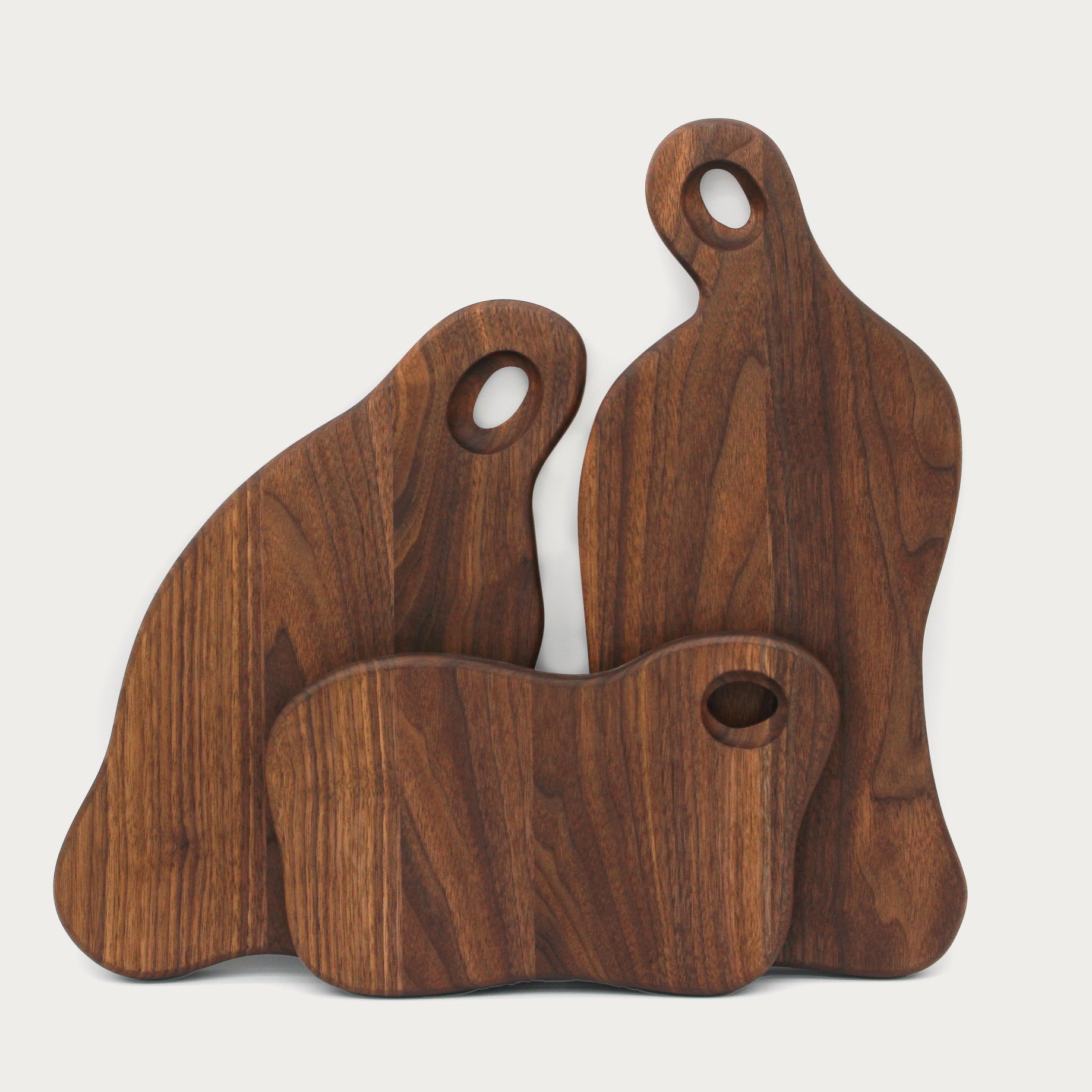 Solid wood cutting board set