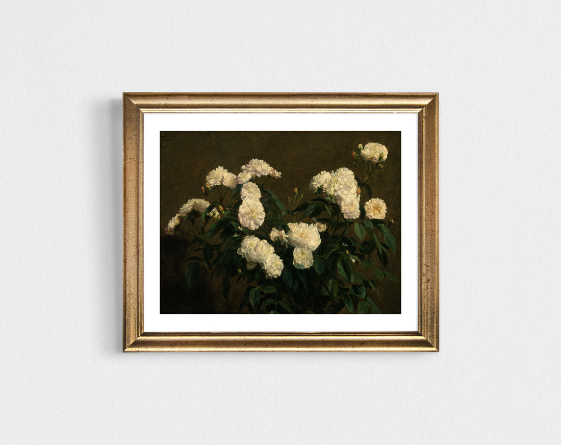 White Floral Still Life